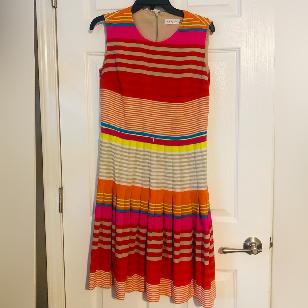 Colorful stripe dress